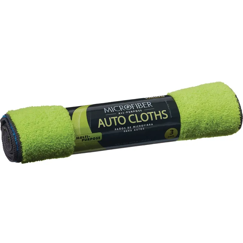 16 In. L X 12 In. W Microfiber Auto Cleaning Cloth 3 Pk