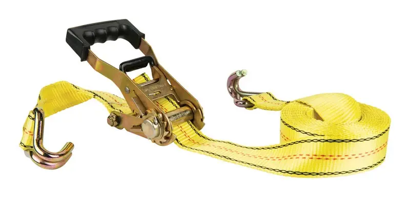 2 In. W X 27 Ft. L Yellow Cargo Strap 3333 Lb 1 Pk