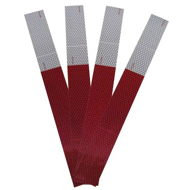 Red Rectangular Reflector 4 Pk