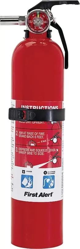 Fire Extinguisher, Rechargeable, Red, 10-b c