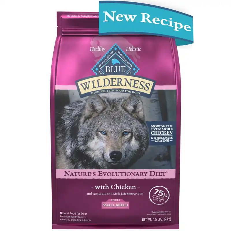 Wilderness Dry Dog Food, Chicken, Small Breed, 4 Lbs.