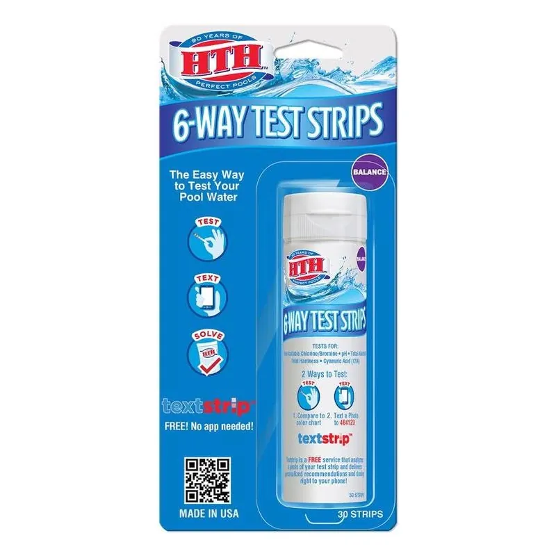 Hth Pool Care Strips 6-way Test Strips 1 Bottle