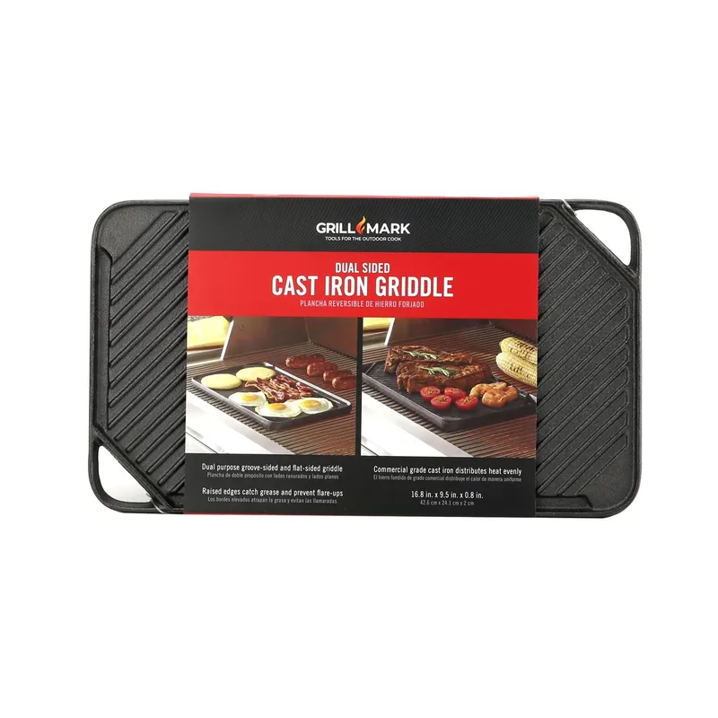 Cast Iron Griddle 16.75 In. L X 9.5 In. W 1 Pk