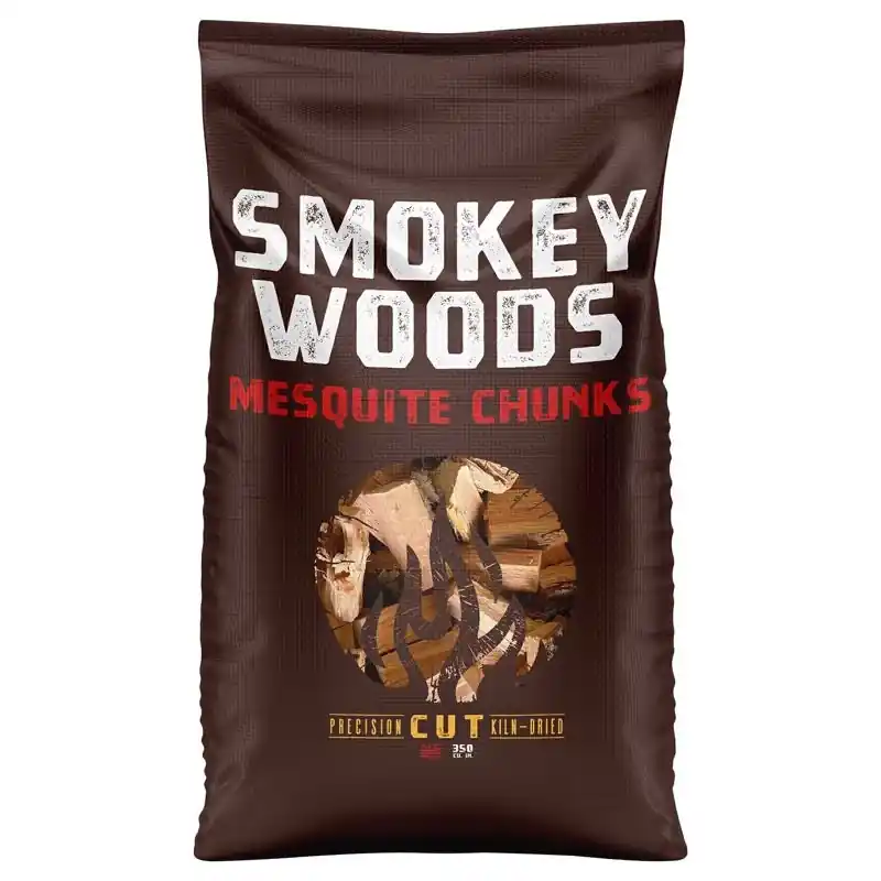 All Natural Mesquite Wood Smoking Chunks 350 Cubic Inches