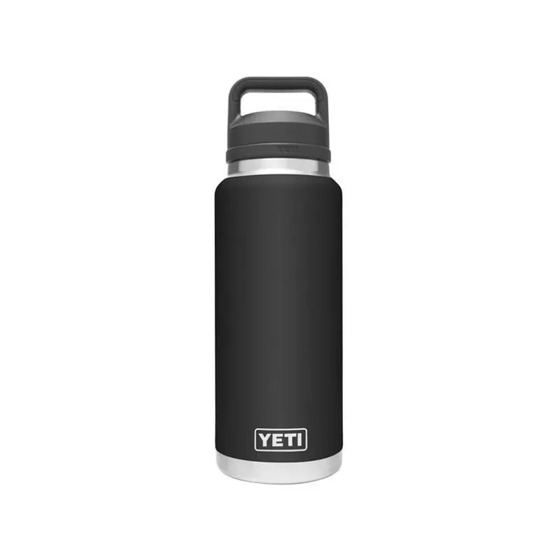 Rambler 36‑oz Black Bottle With Chug Cap – Bpa‑free Stainless Steel Hydration