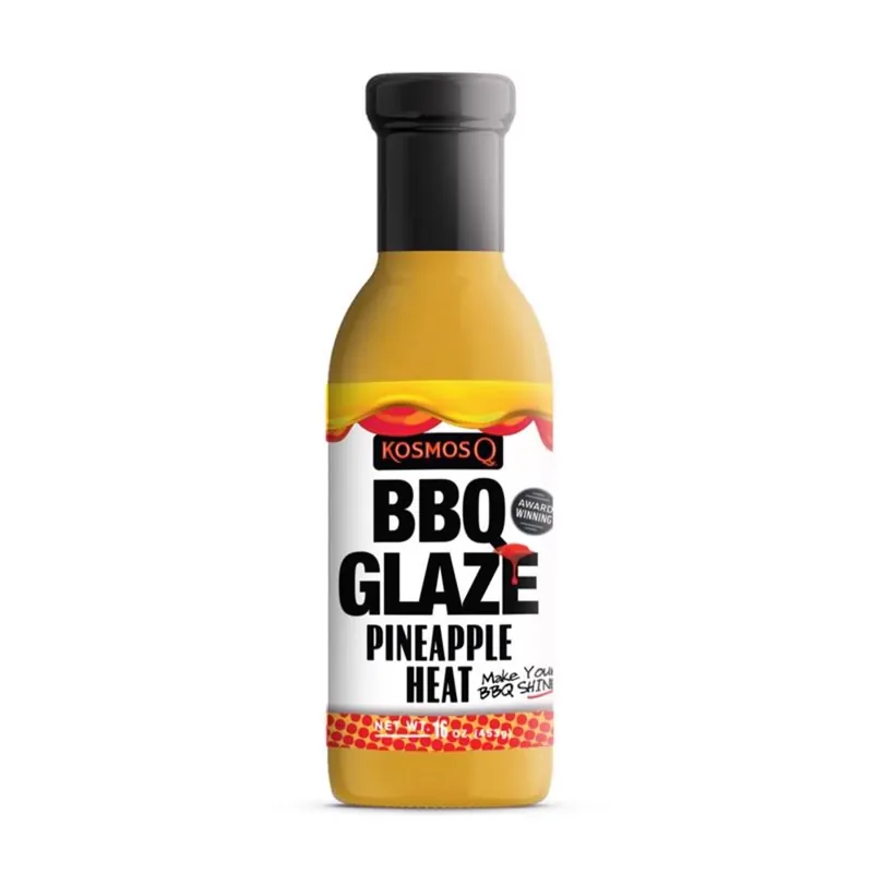 Bbq Glaze Pineapple Heat Bbq Sauce 15.5 Oz - Sweet & Spicy Flavor