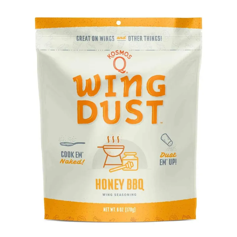 Wing Dust Honey Barbecue Seasoning 6 Oz - Perfect For Wings And More