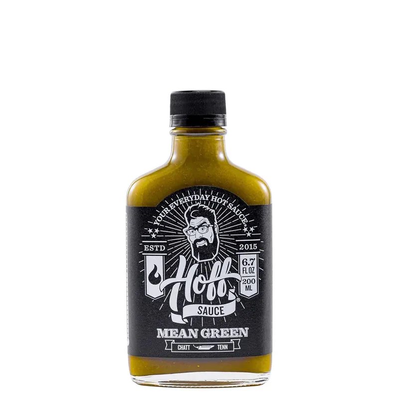 Hoff & Pepper Mean Green Hot Sauce 6.7 Oz