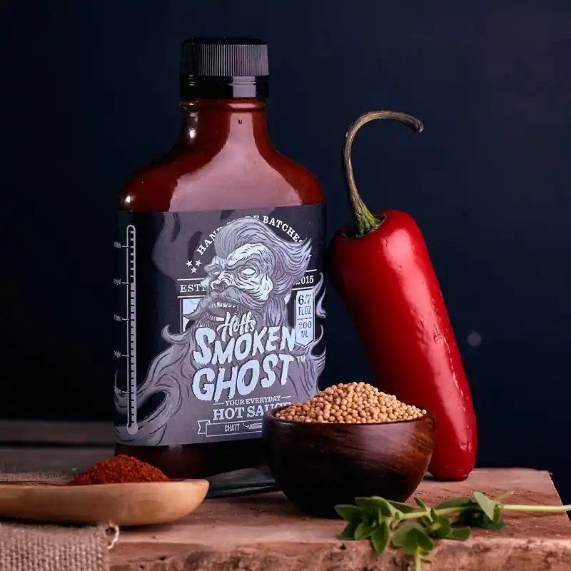 Hoff & Pepper Smoken Ghost Hot Sauce 6.7 Oz