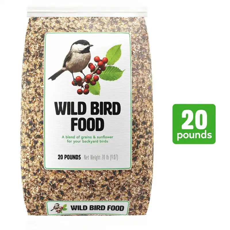 Audubon Park Premium Wild Bird Seed Mix – Millet & Sunflower, 20‑lb Bag