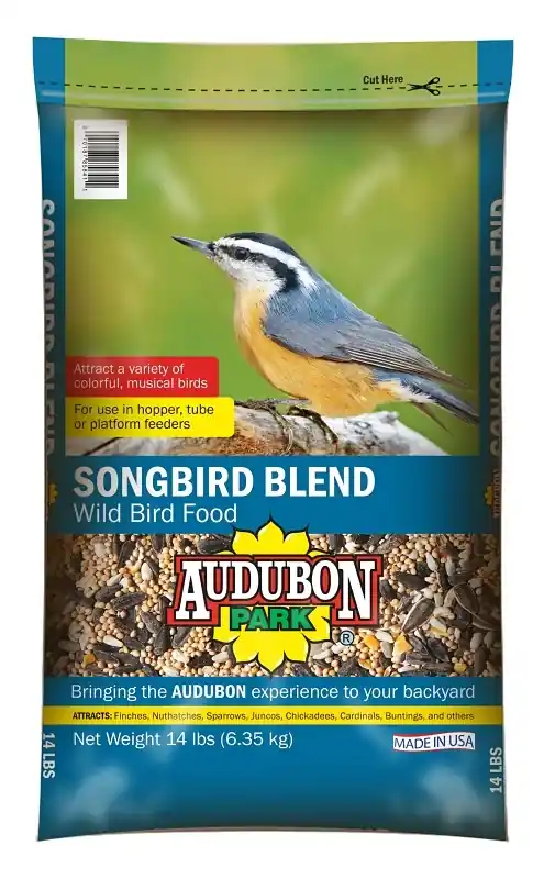 Songbird Blend Wild Bird Food, 14 Pound Bag For Backyard Birds