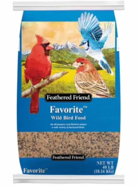 Favorite Wild Bird Food, 40 Lb Bag - Premium Seed Blend