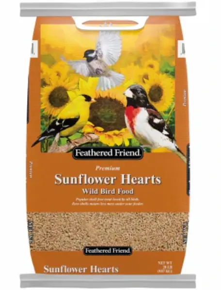 Sunflower Hearts Wild Bird Food, 20 Lb. Bag
