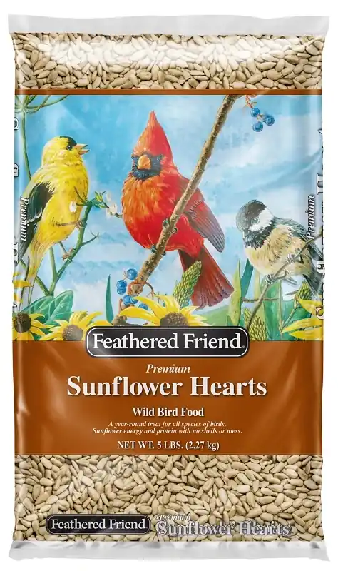 Sunflower Hearts Wild Bird Food, 5 Lb. Bag