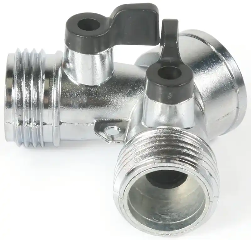 Garden Hose Y Metal Shut Off Valve