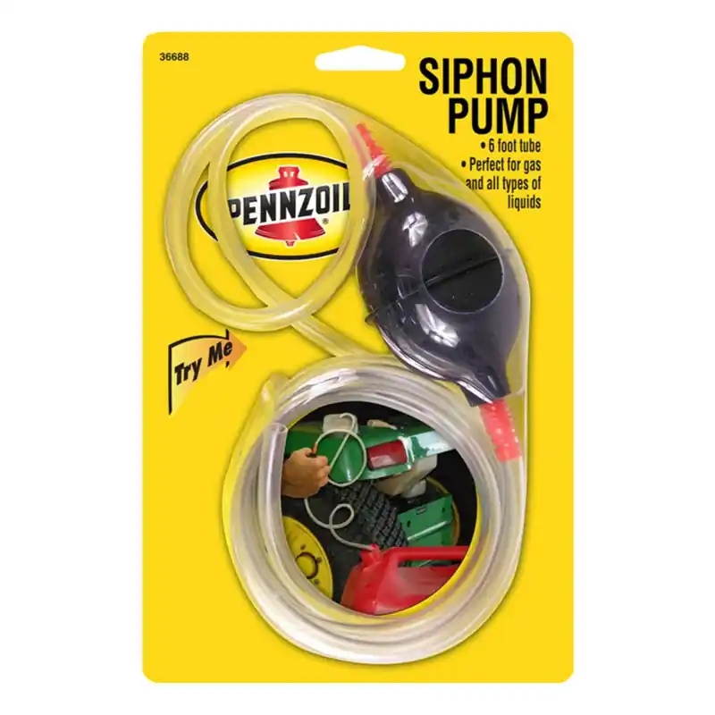 Hand Operated Plastic 72 In. Siphon Pump For Gas And Liquids