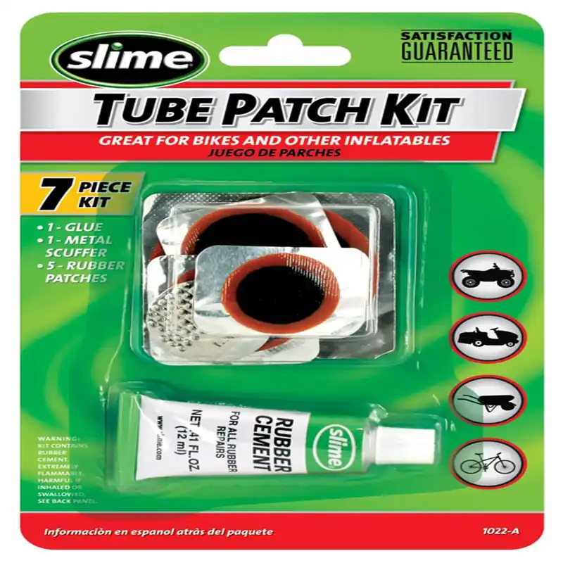Tire & Rubber Patch Kit For Bikes - Model 1022-a - 7 Piece Repair Kit