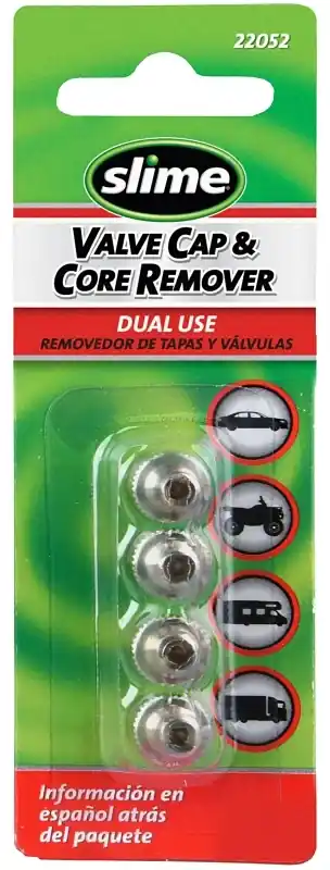 Metal 1 Psi Tire Valve Cap 4 Pk