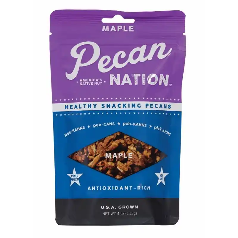 Pecan Nation Maple Pecans 4 Oz Pouch