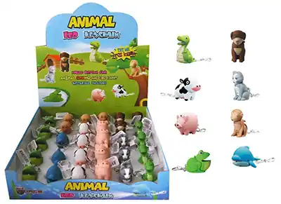 Led Lighted Animal Noise Key Chain