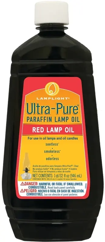 Ultra Pure Lamp Oil, Red, 32 Oz.