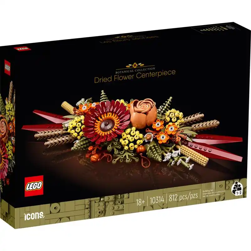 Lego Botanical Collection Icons Building Kit Multicolored 812 Pc