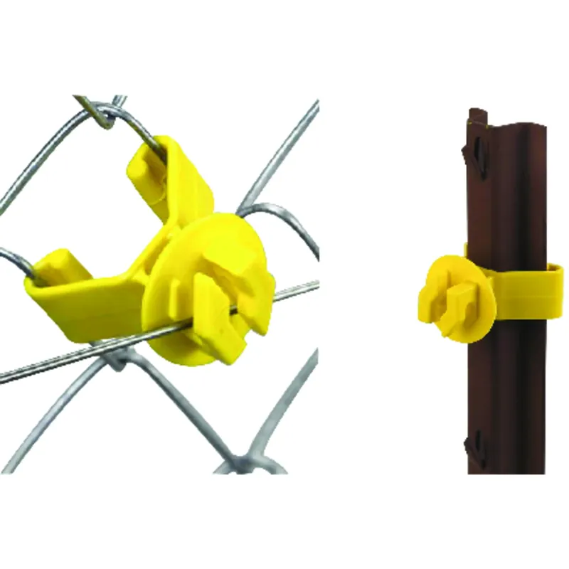 Chain Link Fence Insulator Yellow