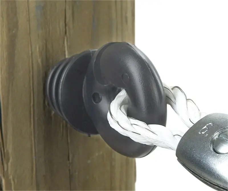 Electric Fence Insulator Black