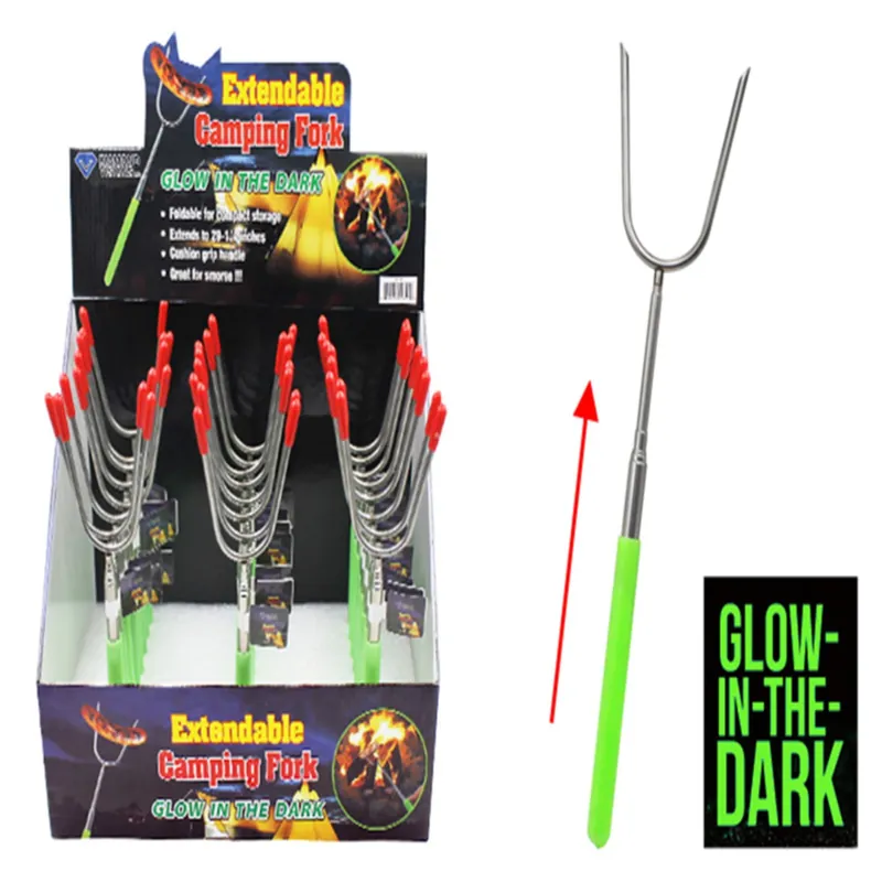 Glow In The Dark Extendable Camping Fork 1 Pk