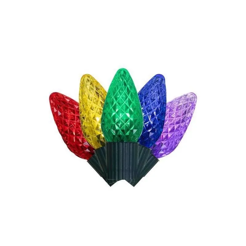 Classic 25‑count Multicolor C9 Led String Lights – 16‑ft Plug‑in Holiday Décor