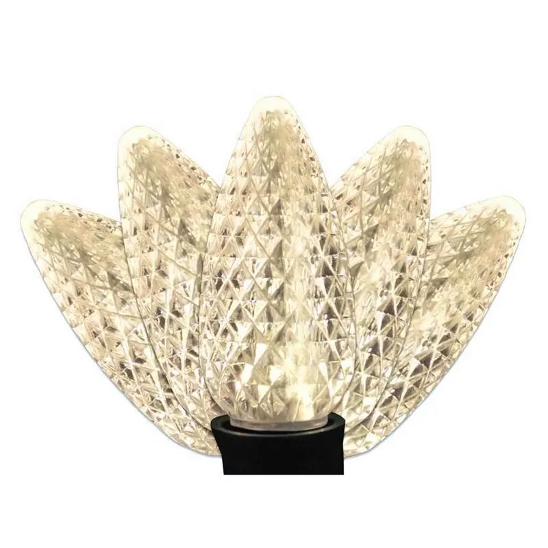 Classic 25‑count Warm White Led C9 Christmas String Lights – 16‑foot Plug‑in