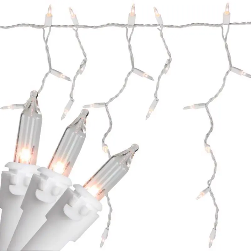 Classic Led T5 Warm White 300 Ct Icicle Christmas Lights 19.6 Ft.