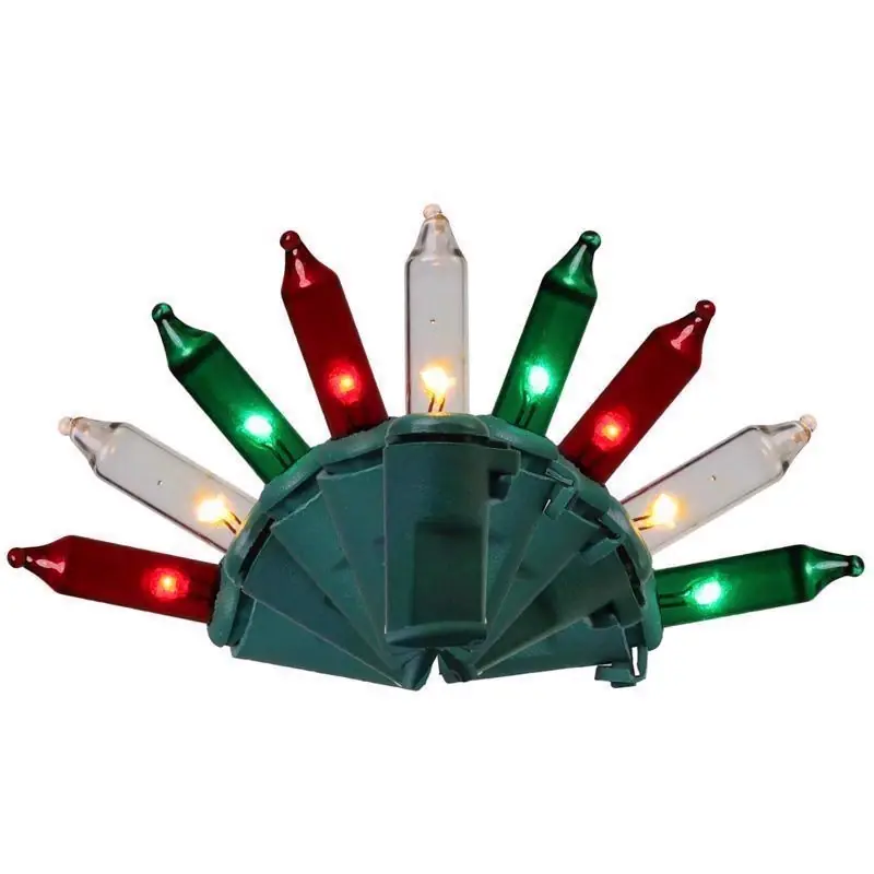 Classic Led T5 Red/green/pure White 100 Ct String Christmas Lights 24.75 Ft.