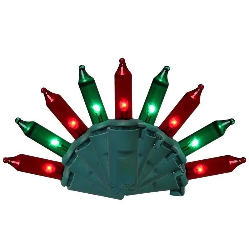 Classic Led T5 Green/red 100 Ct String Christmas Lights 24.75 Ft.