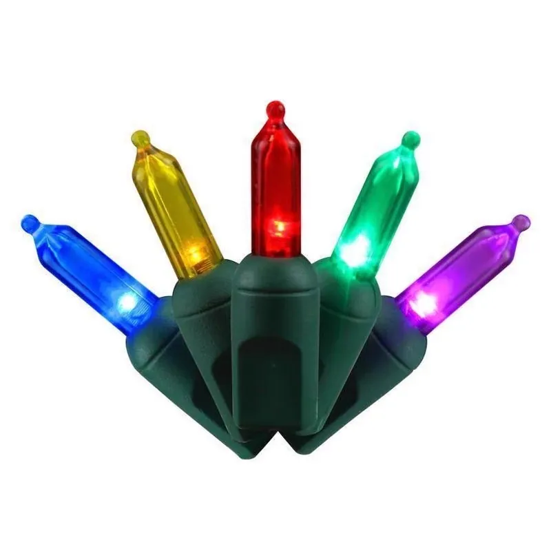 105‑bulb Multicolor Led T5 Christmas Light String – 26‑foot Plug‑in Décor