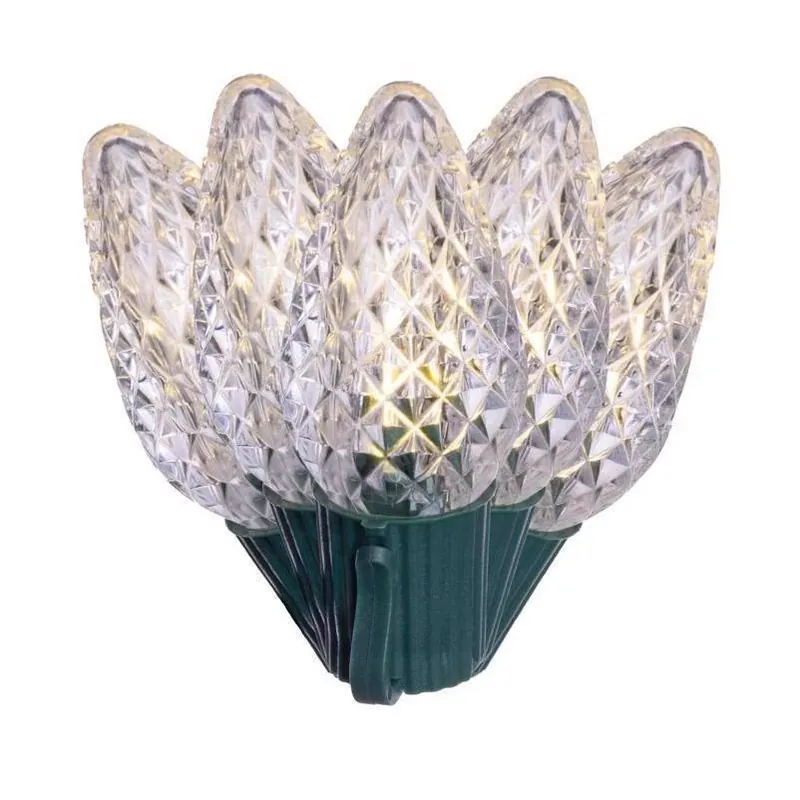 Classic 75‑led C9 Warm White Led String – 49 ft Plug‑in
