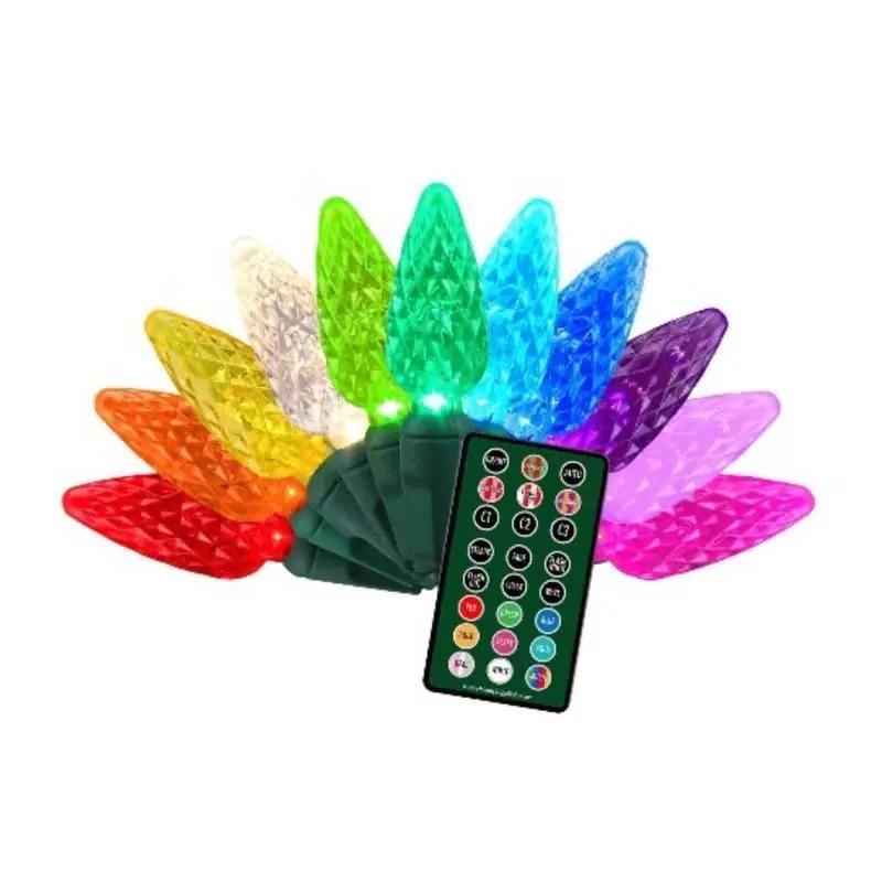Platinum Led C9 Rgbw 25 Ct String Lights W/remote Christmas Lights 25 Ft.
