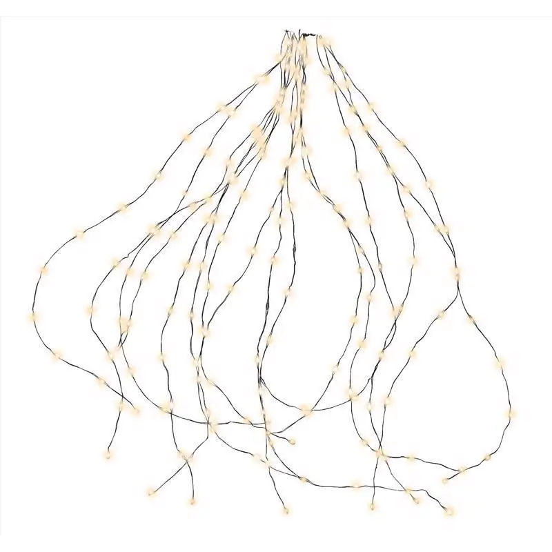 Platinum Led Big Seed Cluster Warm White 1080 Ct String Christmas Lights 10 Ft.