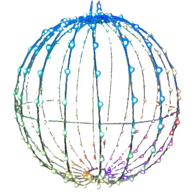 Platinum Led Rgbw Foldable Sphere 12 Inch Hanging Decor