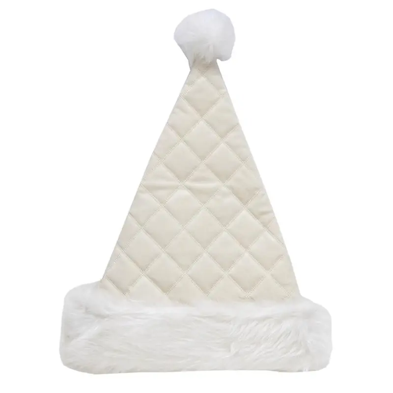 17 In. Velvet Santa Hat 1 Pk
