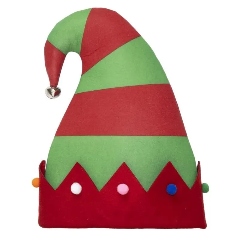 16‑inch Elf‑style Holiday Santa Hat – One Pack