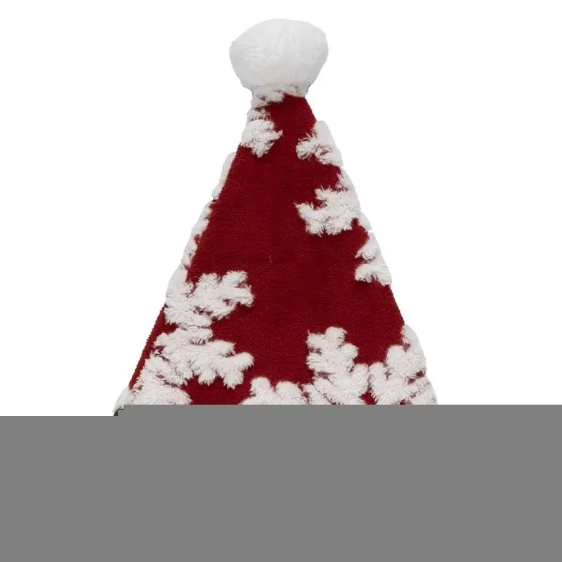 17 In. Snowflake Santa Hat 1 Pk