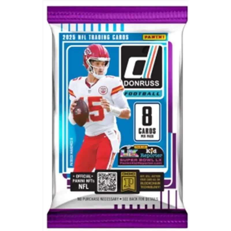 Panini 2025 Donruss Nfl Football Trading Card Set – Premium 100‑card Collector’s Pack