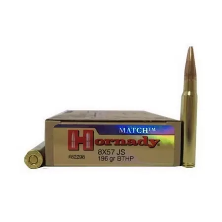 8x57 Js 196 Grain Bthp Match Ammunition - Box Of 20