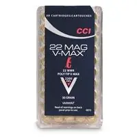 Varmint Rimfire Ammunition - .22 Wmr - 30 Grain V-max - 50 Rounds