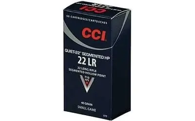 970 Cci Quiet Segmented .22lr 40 Grain Hollow Point Ammunition 50 Rounds