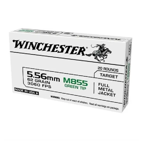 Usa White Box Bulk Ammo 5.56x45mm Nato 20 Rounds Full Metal Jacket