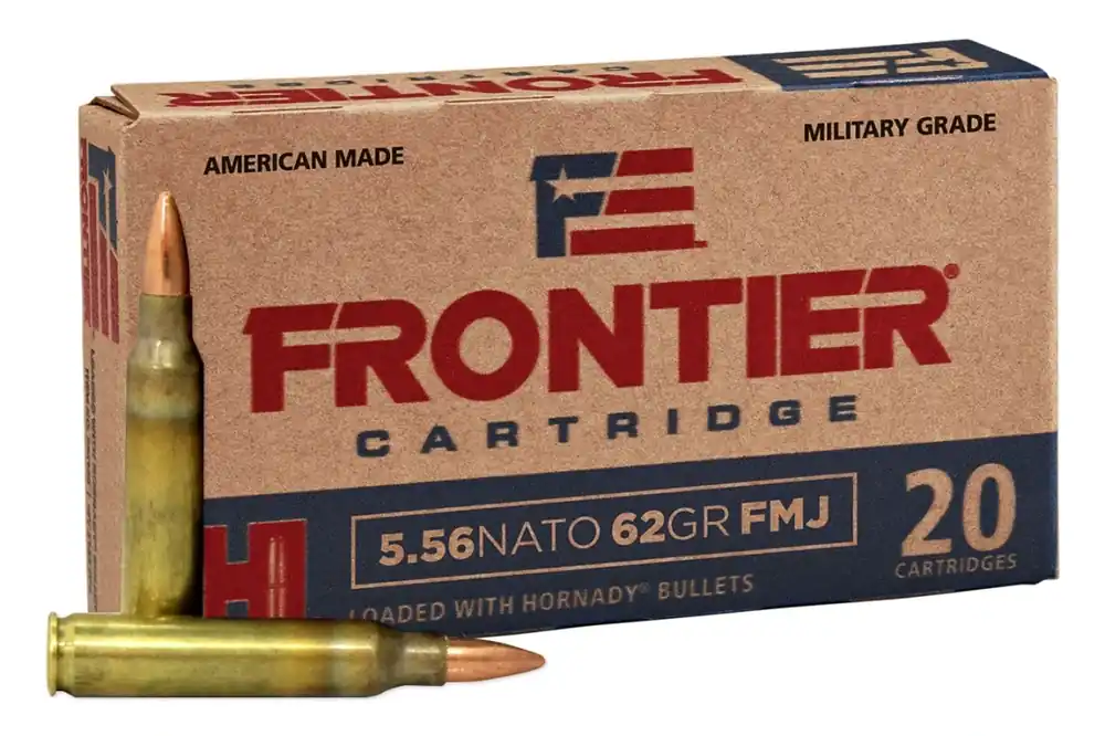 Fr260 5.56mm Nato Frontier Cartridge Military Grade With Full Metal Jacket, Pack Of 20