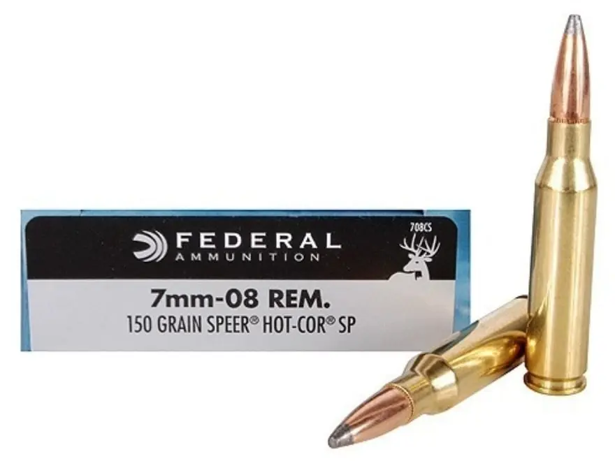 Power-shok 7mm-08 Remington 150 Grain Soft Point Centerfire Rifle Ammo - 20 Rounds
