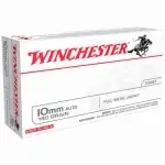 10mm Auto 180 Grain Pistol Ammunition - 50 Round Box